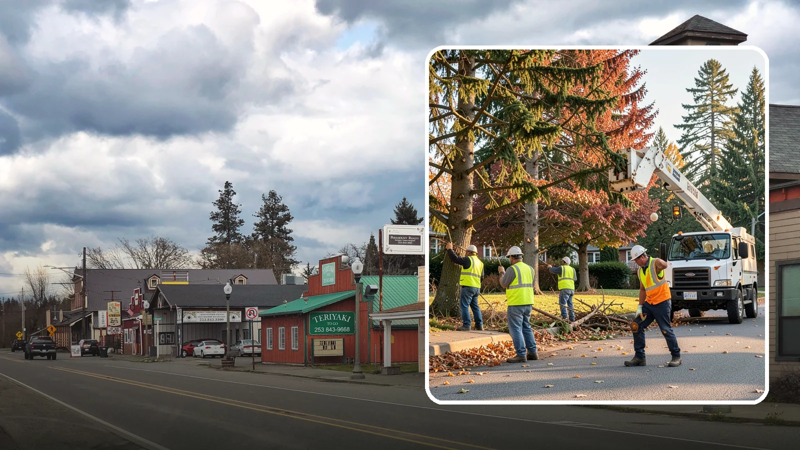 Municipal Tree Trimming in Roy, Pierce County, WA - We provide scheduled and on-demand pruning of street, park, and facility trees to ANSI A300 standards for public agencies across...