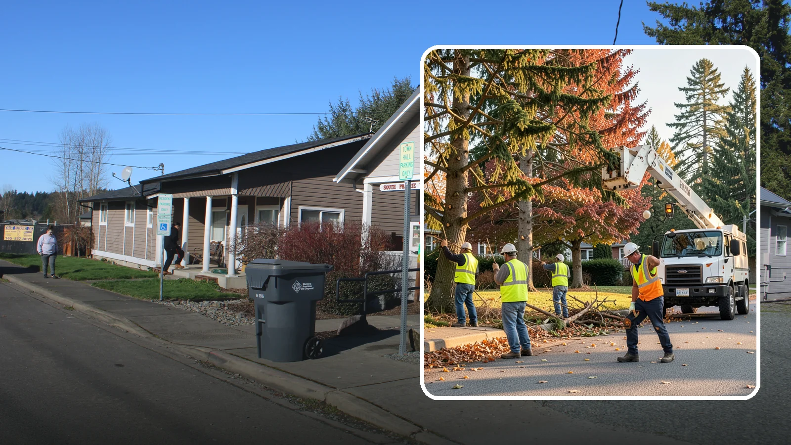 Municipal Tree Trimming in South Prairie, Pierce County, WA - We provide scheduled and on-demand pruning of street, park, and facility trees to ANSI A300 standards for public agencies across...