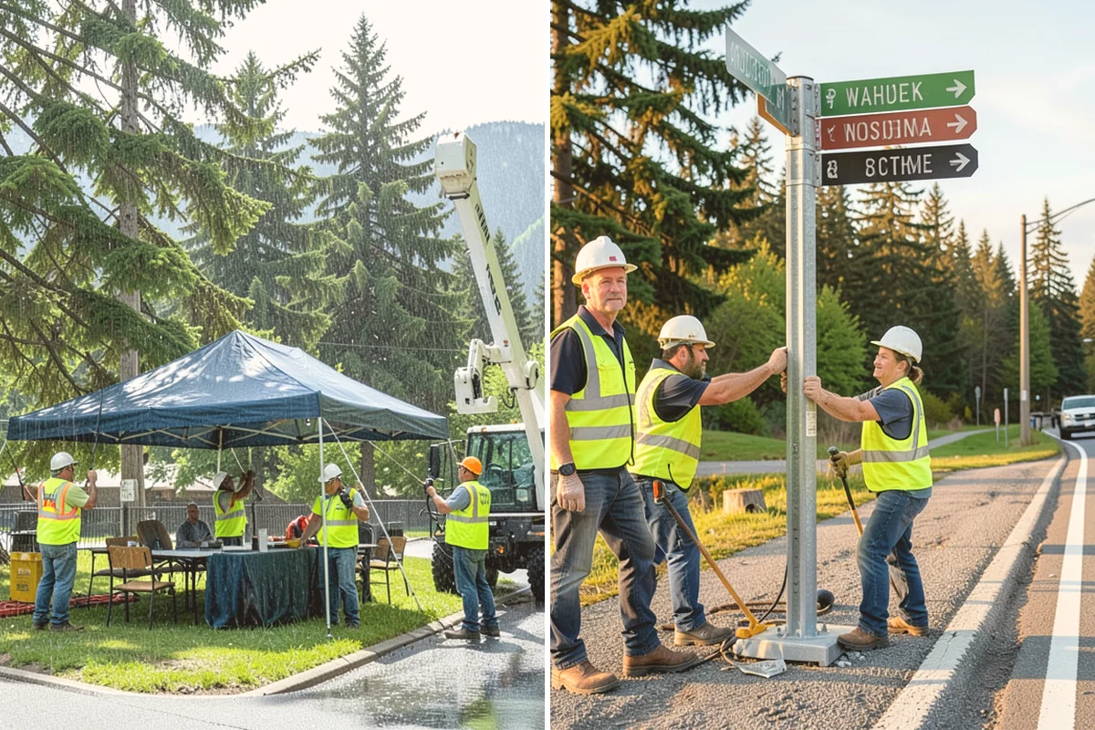 Municipal Tree Trimming in Stanwood, Snohomish County, WA - We map the trees or zones to be pruned and set a service cycle with your public works staff