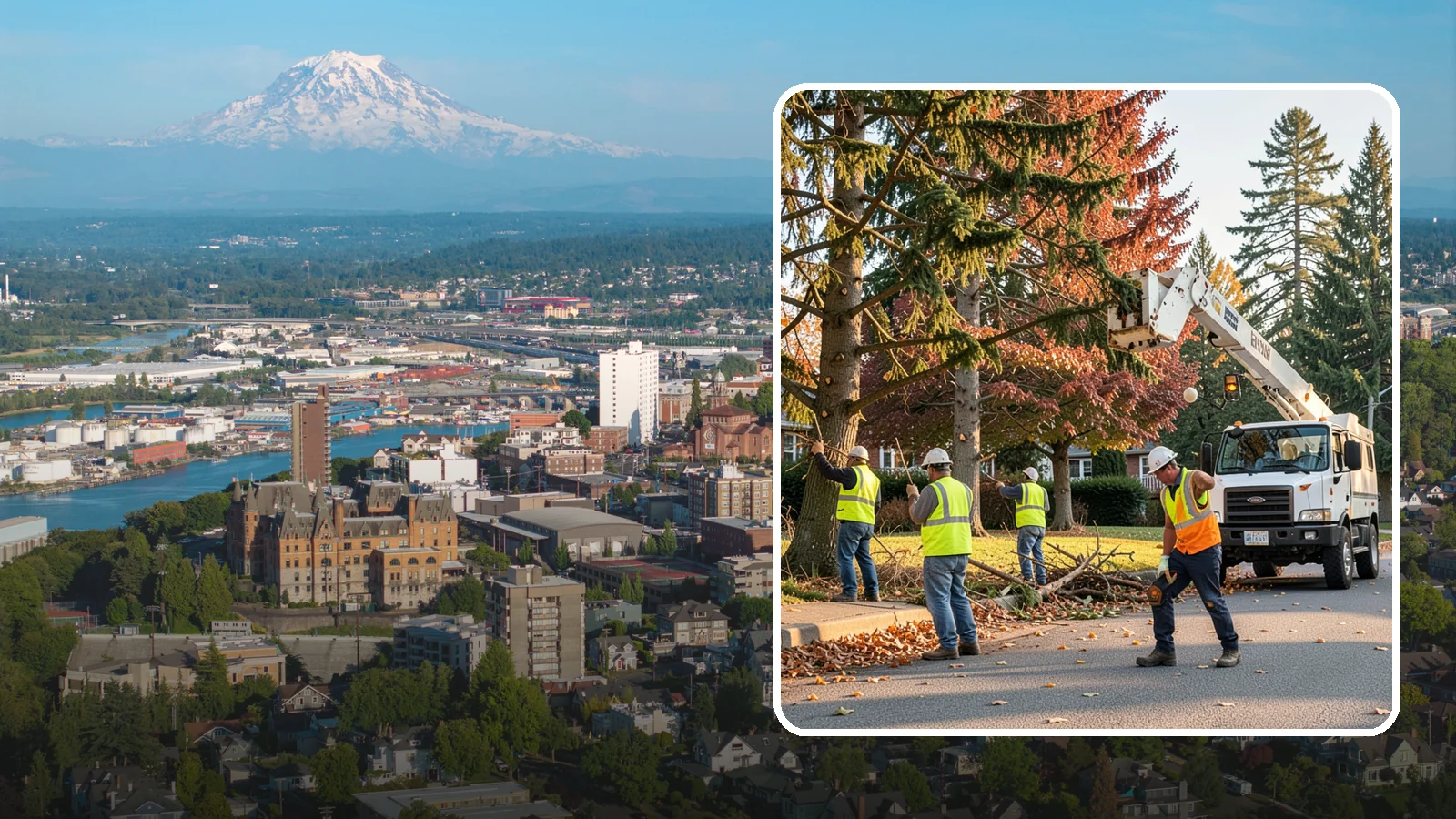 Municipal Tree Trimming in Tacoma, Pierce County, WA - We provide scheduled and on-demand pruning of street, park, and facility trees to ANSI A300 standards for public agencies across...