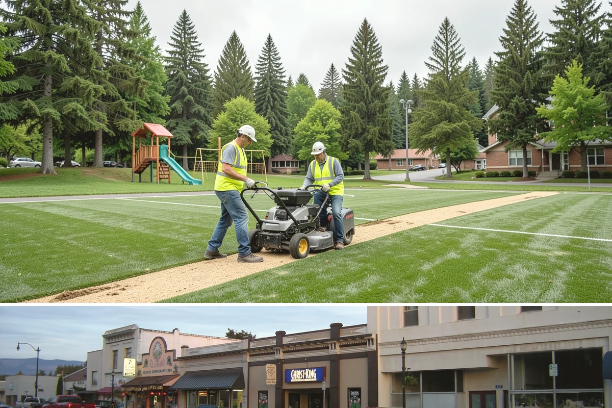 Municipal Turf Management in Burlington, Skagit County, WA - Turf programs run intensively from spring through fall, with mowing frequency and treatments scaled to the active growing season.