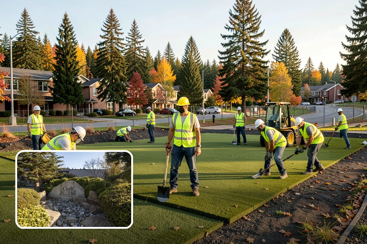Municipal Turf Management in Clyde Hill, King County, WA - Agronomic programs improve turf density, color, and durability