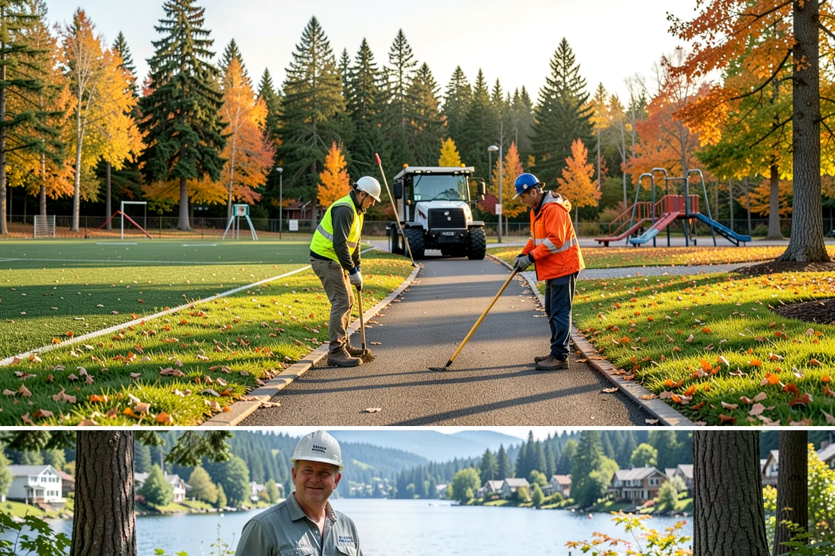 Municipal Turf Management in Milton, King County, WA - Turf programs run intensively from spring through fall, with mowing frequency and treatments scaled to the active growing season.