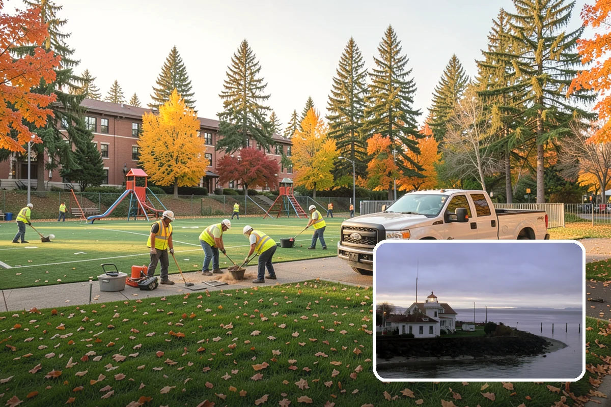 Municipal Turf Management in Mukilteo, Snohomish County, WA - Agronomic programs improve turf density, color, and durability