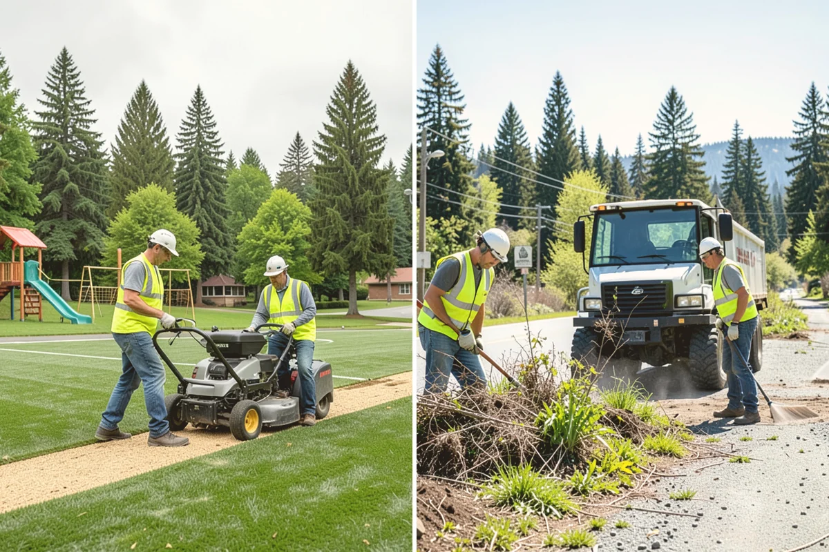 Municipal Turf Management in Orting, Pierce County, WA - We assess turf areas and set an agronomic service calendar