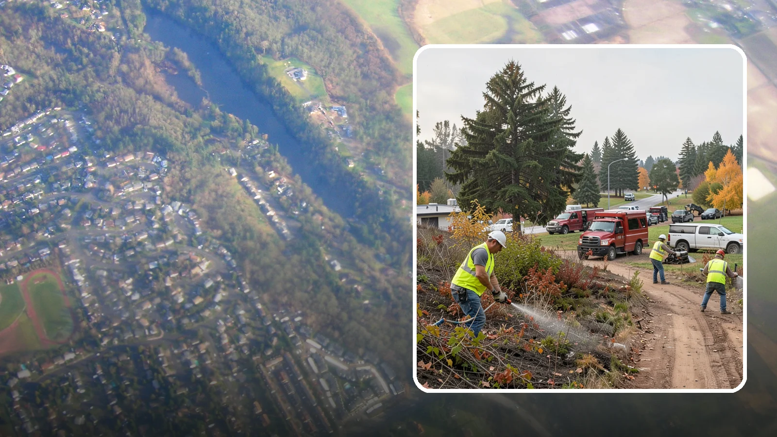 Municipal Vegetation Management in Algona, King County, WA - We control brush, invasive growth, and encroaching vegetation across public rights-of-way, easements, and facility grounds for...