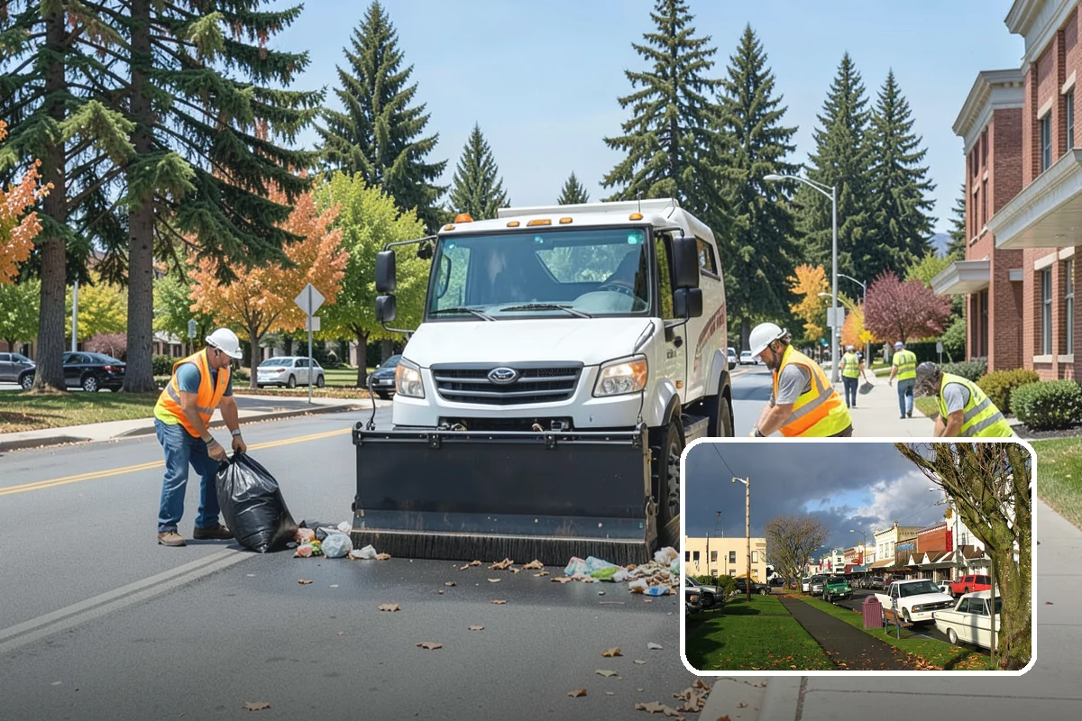 Municipal Vegetation Management in Arlington, Snohomish County, WA - Cleared sight lines and signage improve public safety and MUTCD compliance