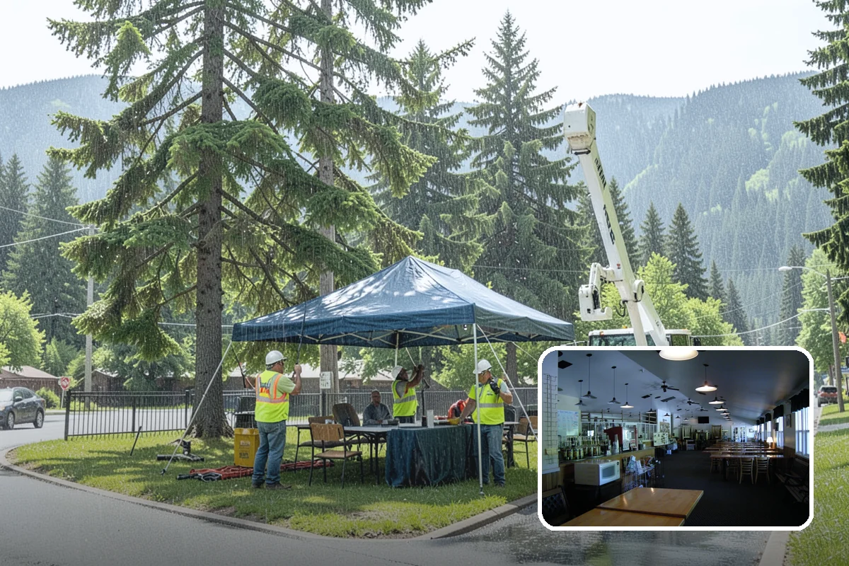 Municipal Vegetation Management in Black Diamond, King County, WA - Cleared sight lines and signage improve public safety and MUTCD compliance