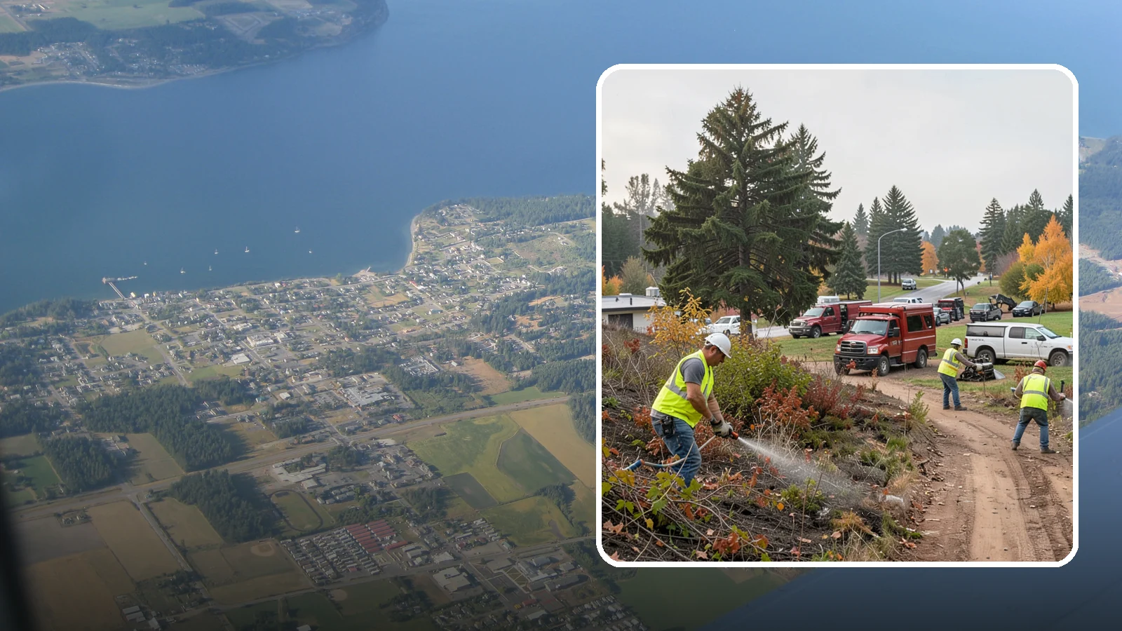 Municipal Vegetation Management in Coupeville, Island County, WA - We control brush, invasive growth, and encroaching vegetation across public rights-of-way, easements, and facility grounds for...