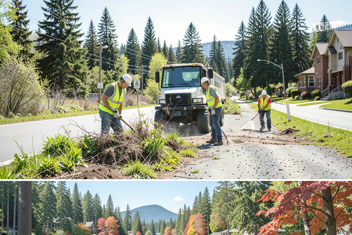 Municipal Vegetation Management in Covington, King County, WA - Growing-season cycles from spring through early fall deliver the most durable control, with mechanical clearing available...