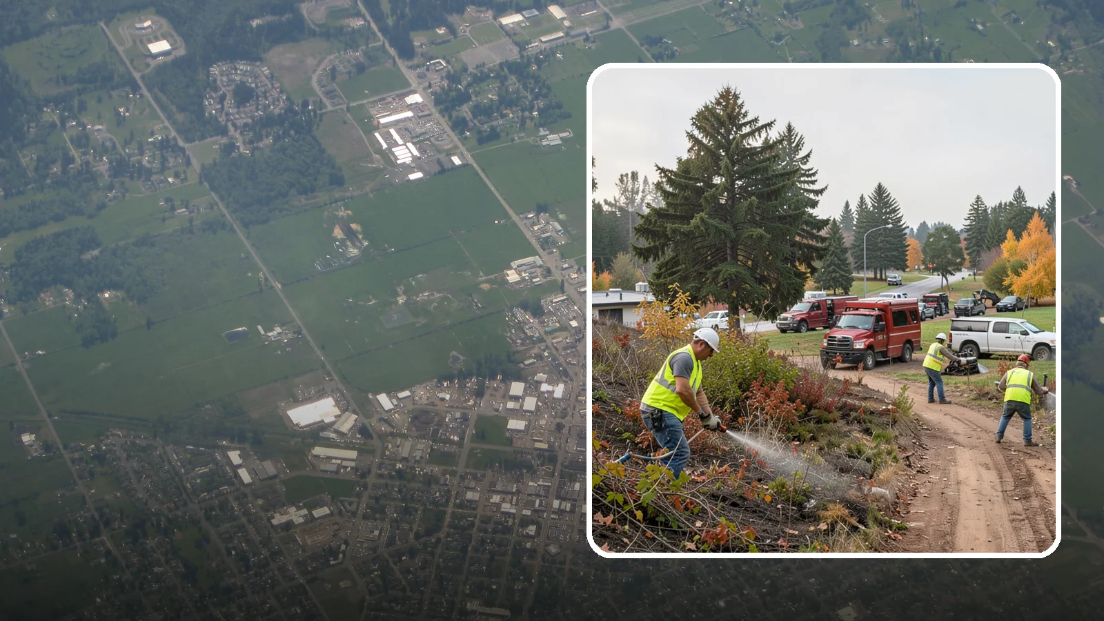 Municipal Vegetation Management in Enumclaw, King County, WA - We control brush, invasive growth, and encroaching vegetation across public rights-of-way, easements, and facility grounds for...