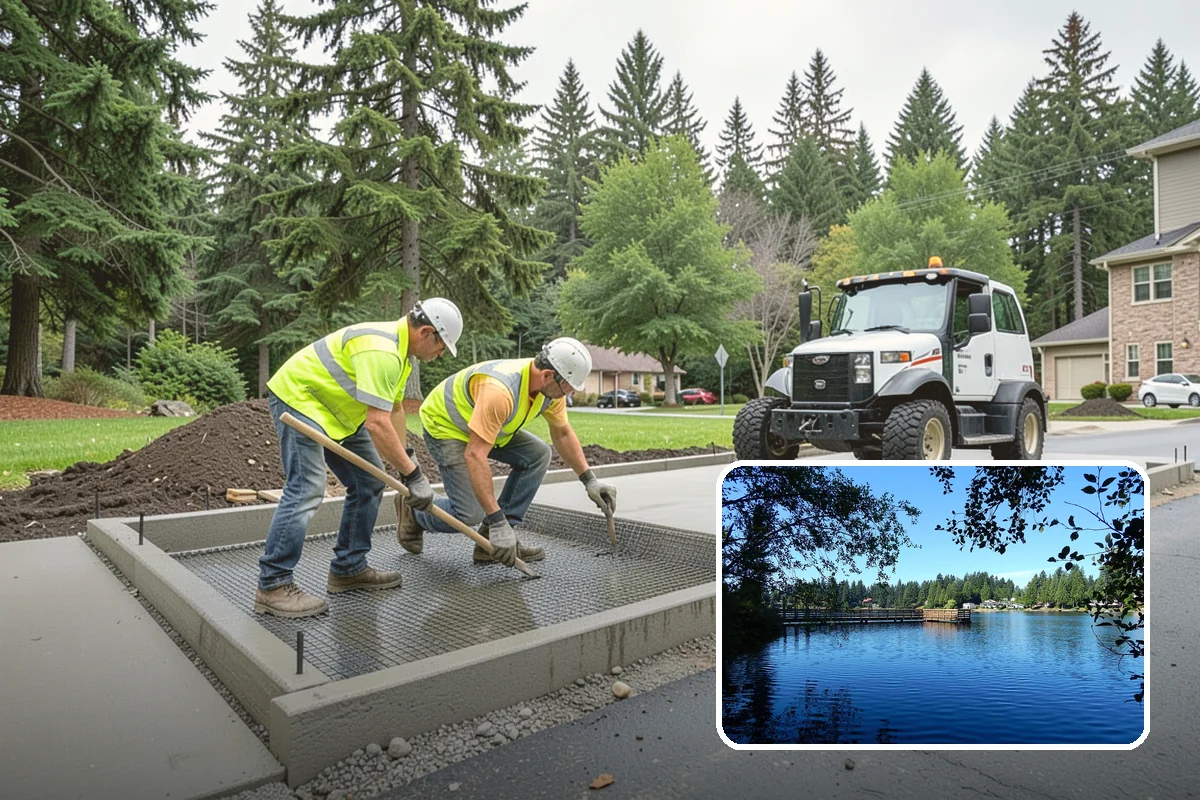 Municipal Vegetation Management in Federal Way, King County, WA - Cleared sight lines and signage improve public safety and MUTCD compliance