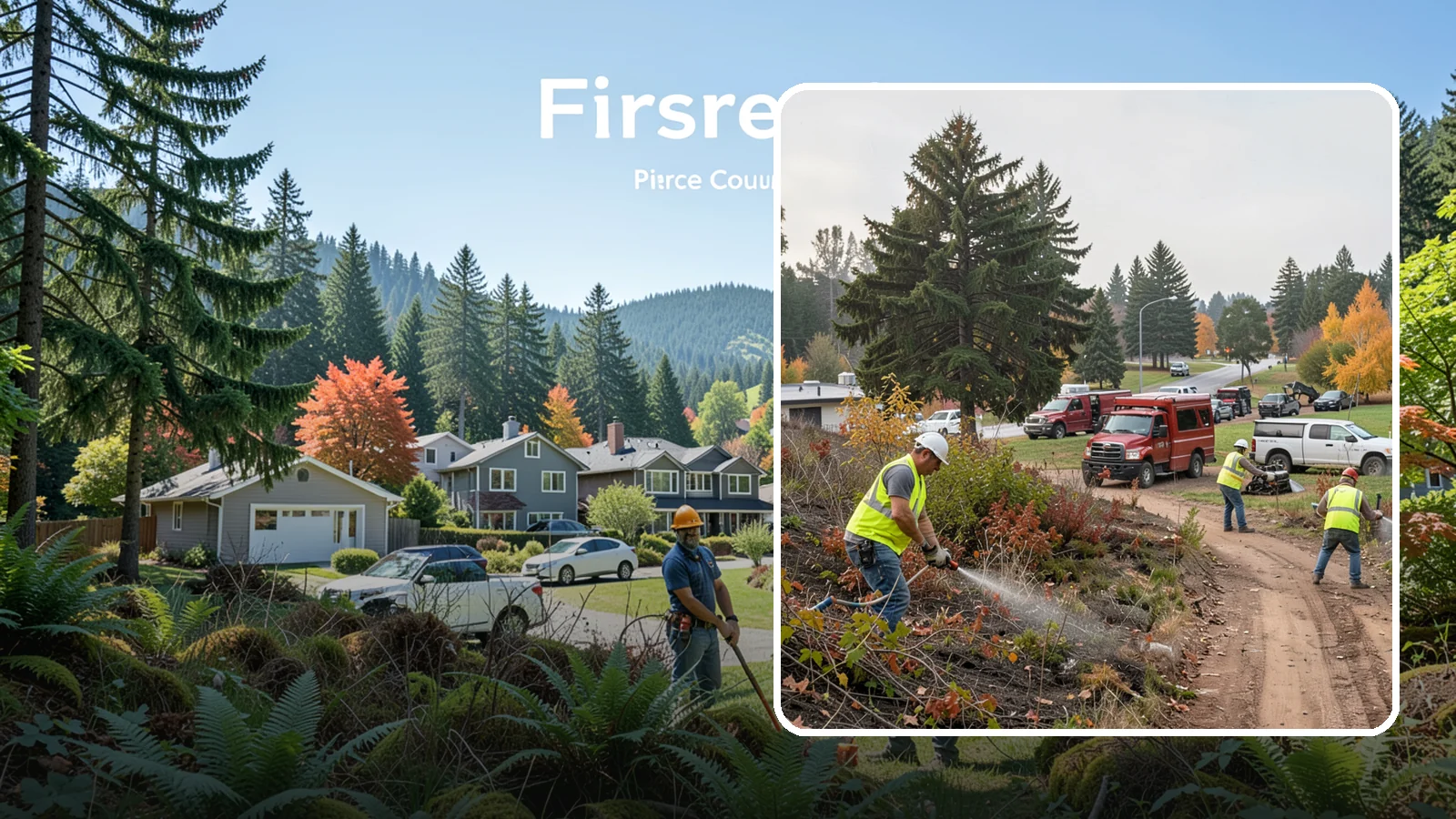 Municipal Vegetation Management in Fircrest, Pierce County, WA - We control brush, invasive growth, and encroaching vegetation across public rights-of-way, easements, and facility grounds for...