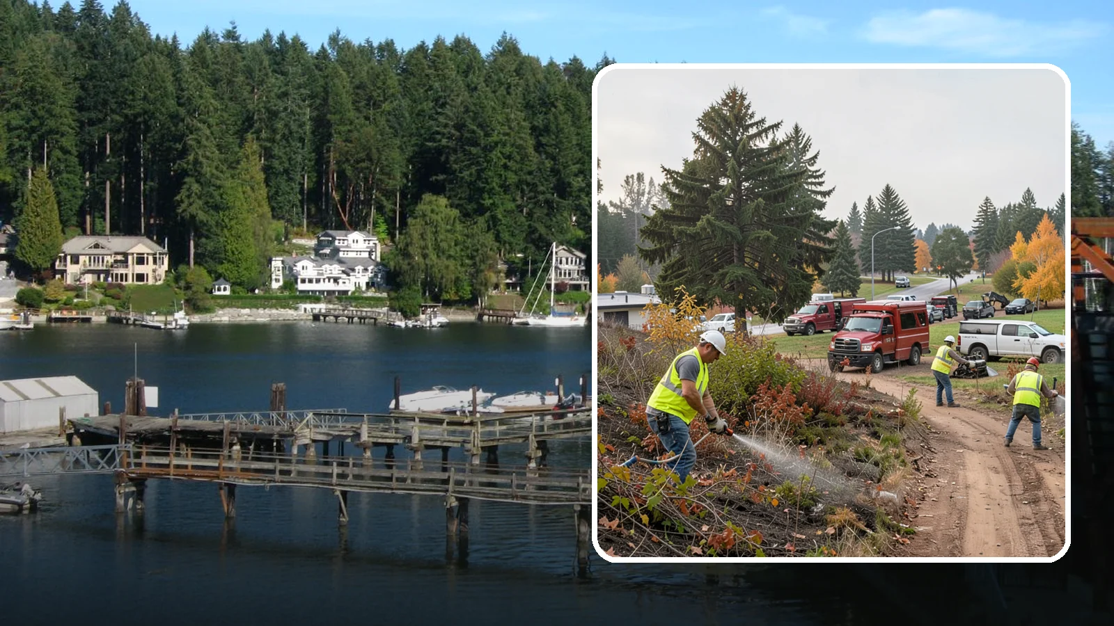 Municipal Vegetation Management in Gig Harbor, Pierce County, WA - We control brush, invasive growth, and encroaching vegetation across public rights-of-way, easements, and facility grounds for...