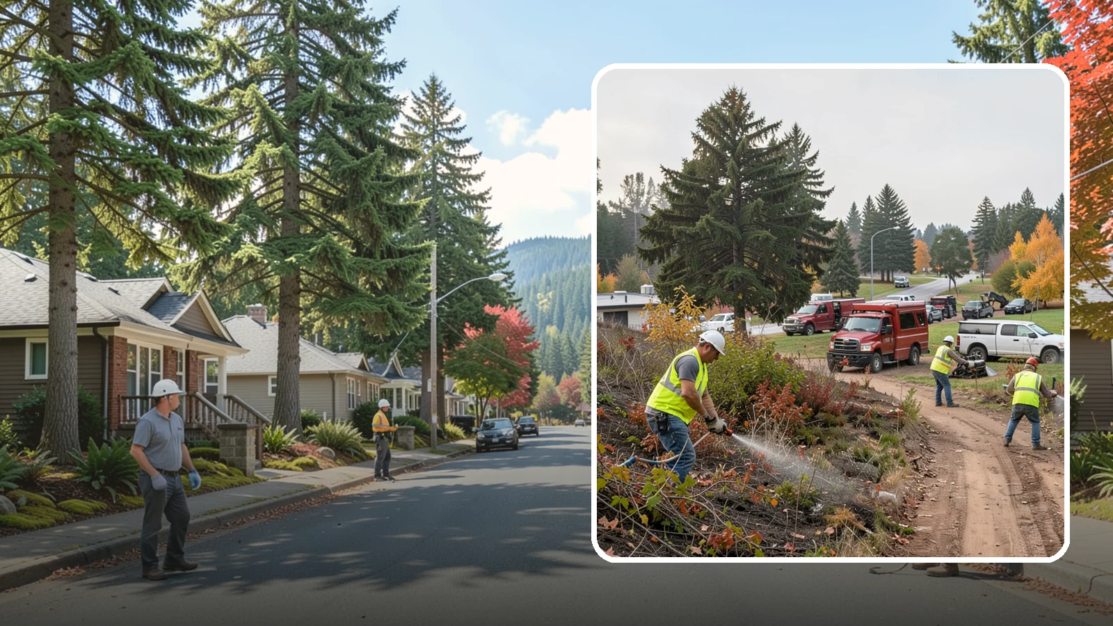 Municipal Vegetation Management in Hunts Point, King County, WA - We control brush, invasive growth, and encroaching vegetation across public rights-of-way, easements, and facility grounds for...