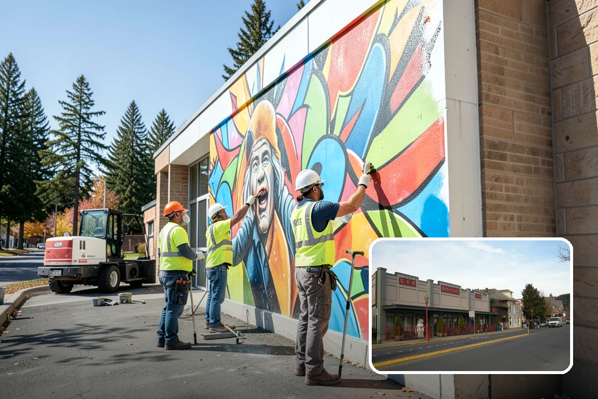 Municipal Vegetation Management in Issaquah, King County, WA - Cleared sight lines and signage improve public safety and MUTCD compliance