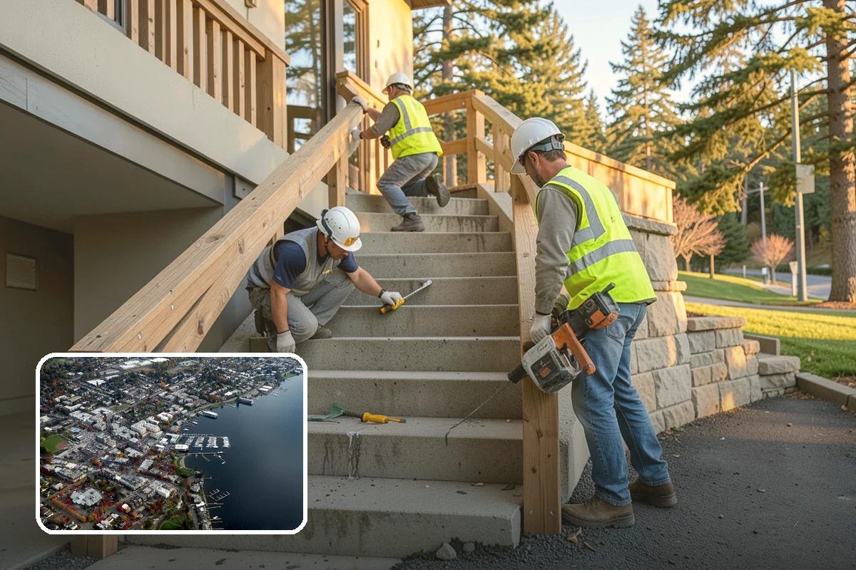 Municipal Vegetation Management in Kirkland, King County, WA - Cleared sight lines and signage improve public safety and MUTCD compliance