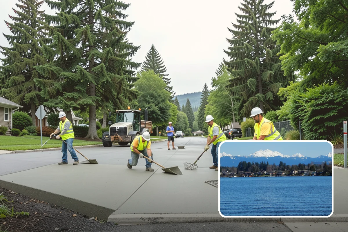 Municipal Vegetation Management in Lake Stevens, Snohomish County, WA - Cleared sight lines and signage improve public safety and MUTCD compliance