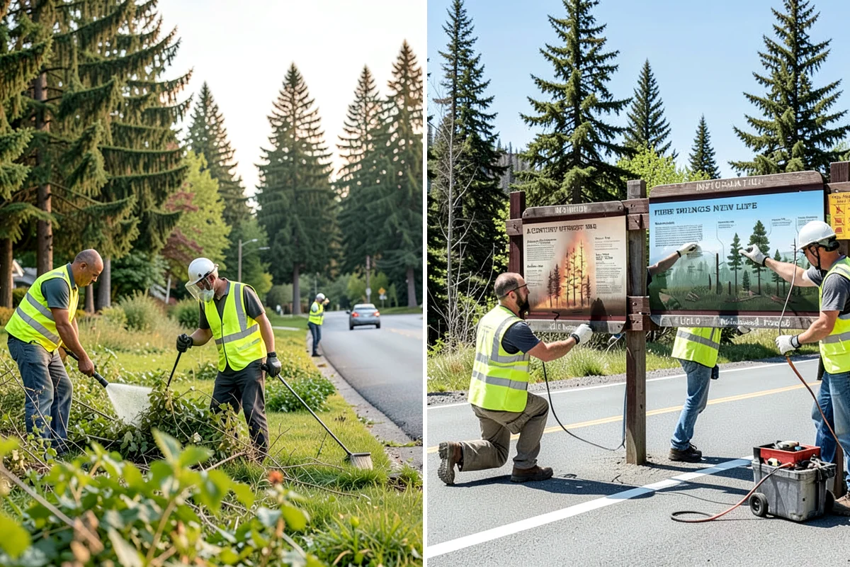 Municipal Vegetation Management in Maple Valley, King County, WA - We survey corridors and sites to define clearing widths and treatment methods