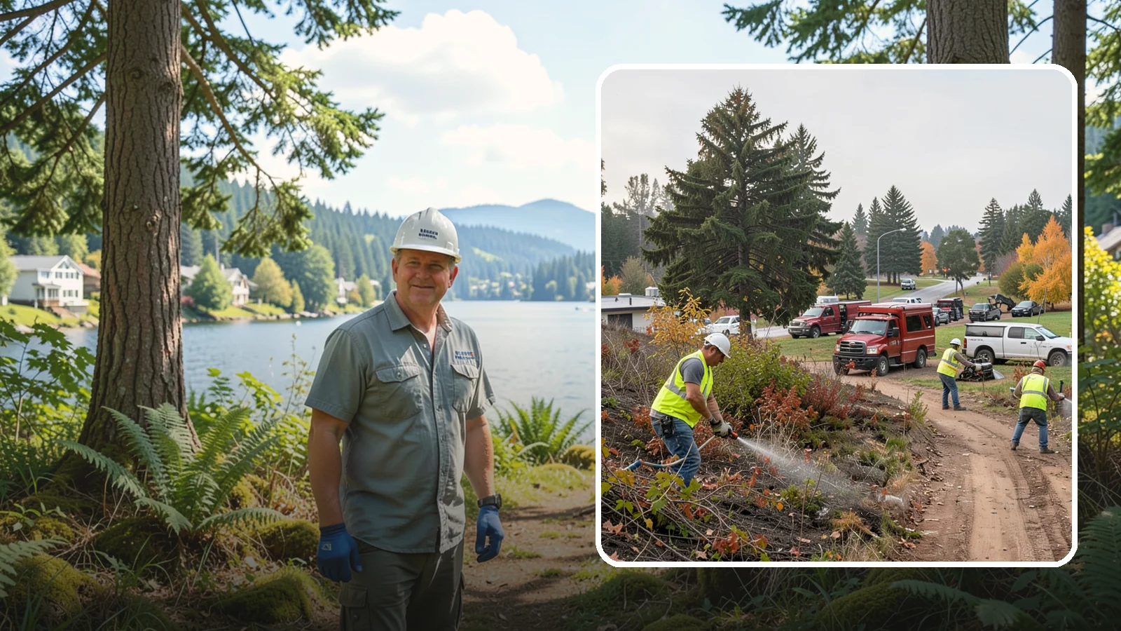 Municipal Vegetation Management in Milton, King County, WA - We control brush, invasive growth, and encroaching vegetation across public rights-of-way, easements, and facility grounds for...