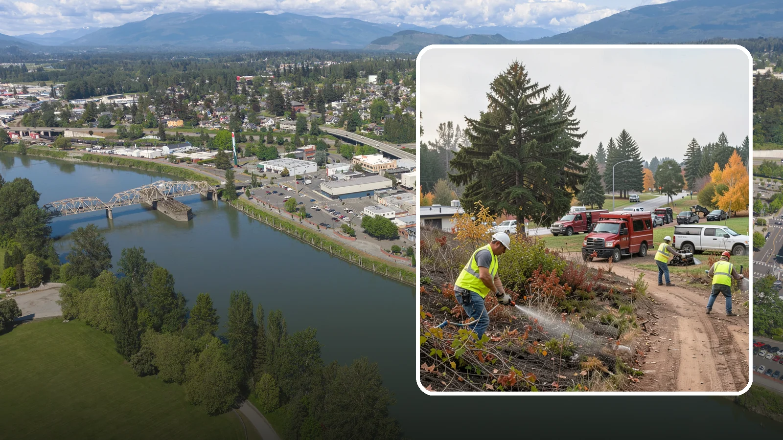 Municipal Vegetation Management in Mount Vernon, Skagit County, WA - We control brush, invasive growth, and encroaching vegetation across public rights-of-way, easements, and facility grounds for...