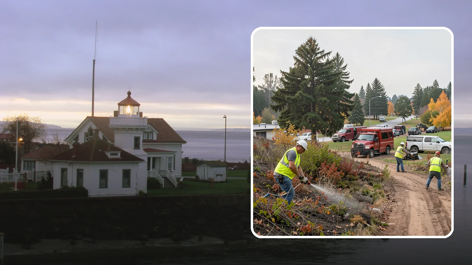Municipal Vegetation Management in Mukilteo, Snohomish County, WA - We control brush, invasive growth, and encroaching vegetation across public rights-of-way, easements, and facility grounds for...