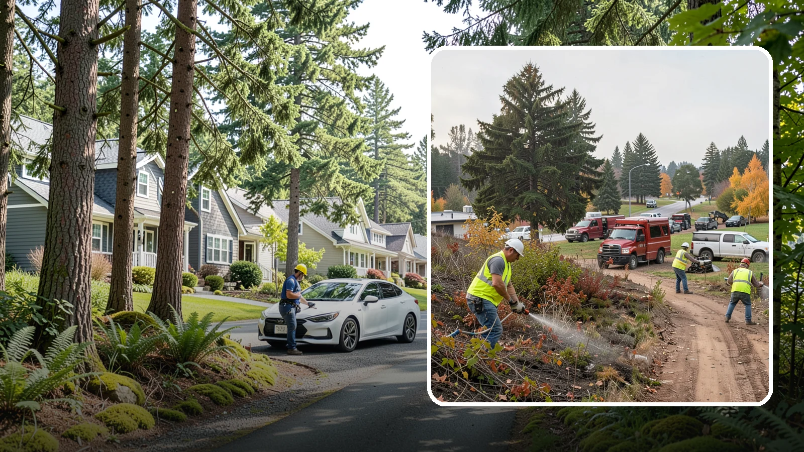 Municipal Vegetation Management in Normandy Park, King County, WA - We control brush, invasive growth, and encroaching vegetation across public rights-of-way, easements, and facility grounds for...