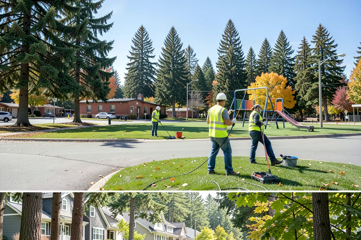 Municipal Vegetation Management in Normandy Park, King County, WA - Growing-season cycles from spring through early fall deliver the most durable control, with mechanical clearing available...