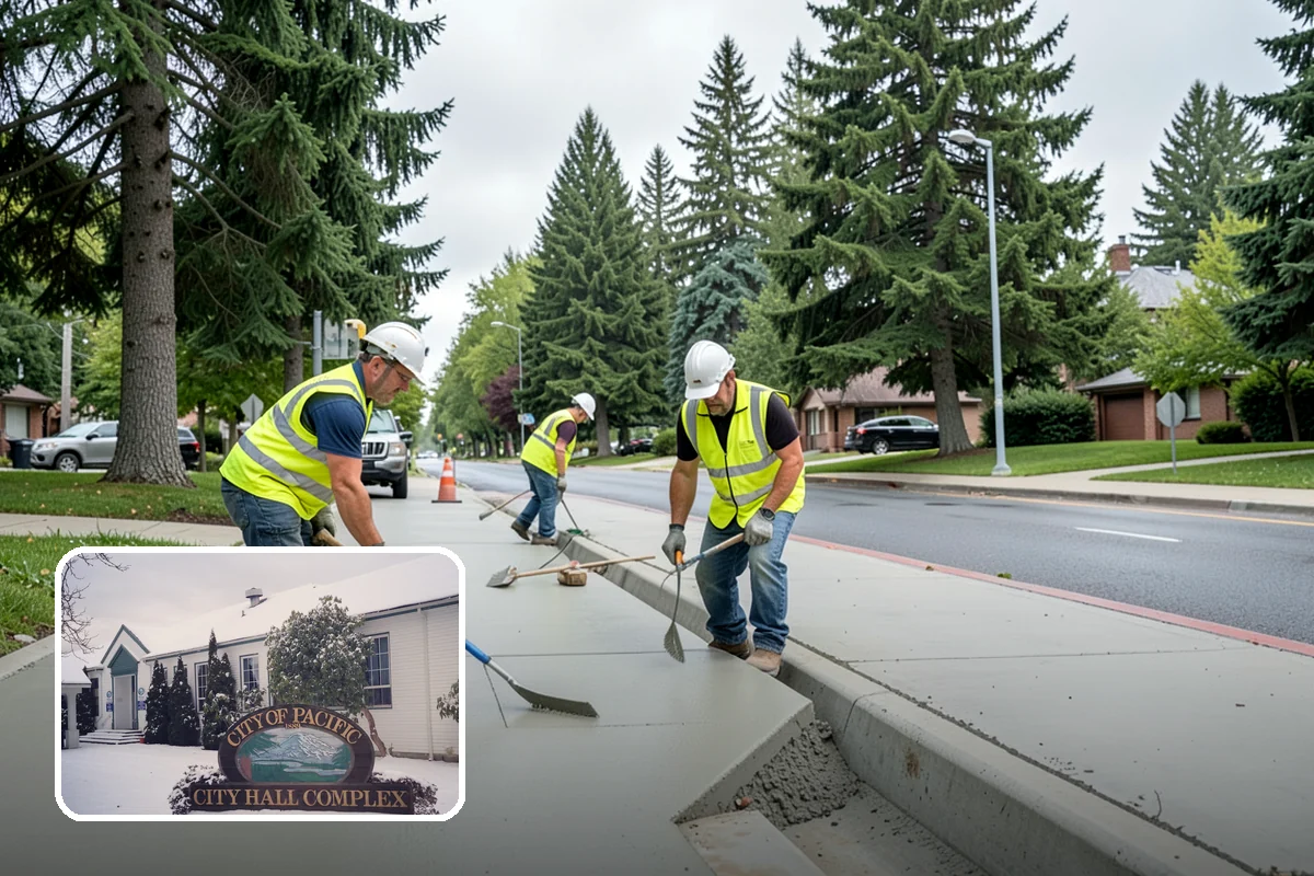 Municipal Vegetation Management in Pacific, King County, WA - Cleared sight lines and signage improve public safety and MUTCD compliance