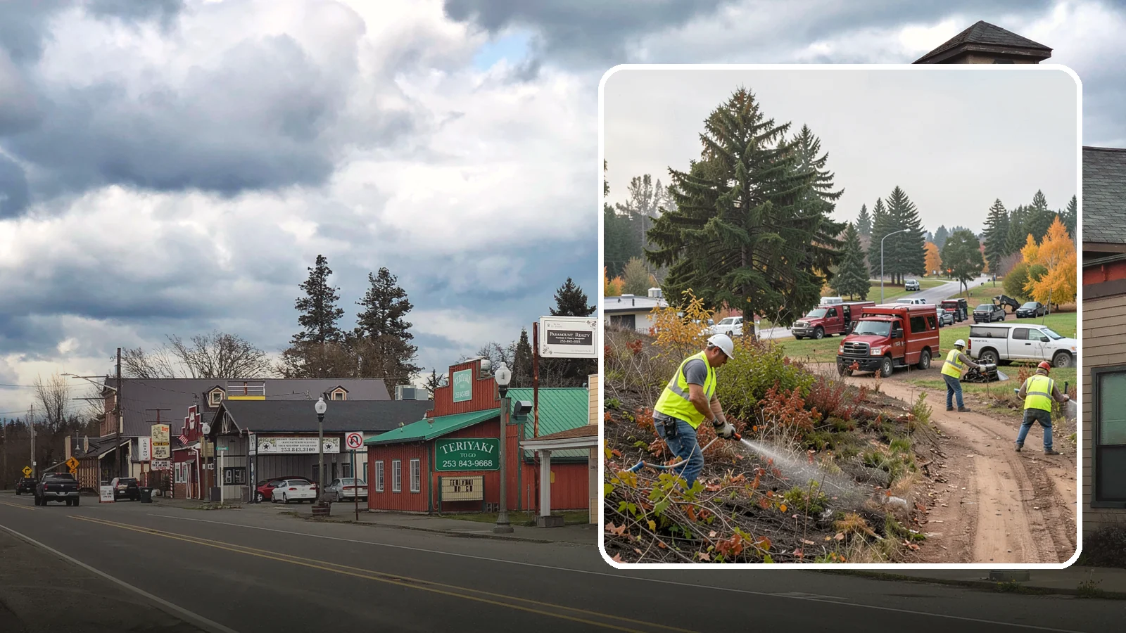 Municipal Vegetation Management in Roy, Pierce County, WA - We control brush, invasive growth, and encroaching vegetation across public rights-of-way, easements, and facility grounds for...