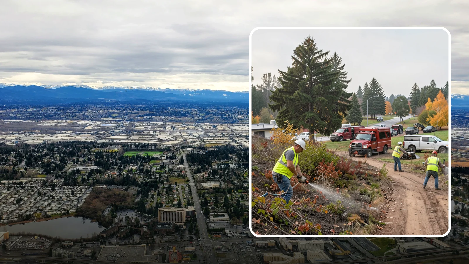 Municipal Vegetation Management in SeaTac, King County, WA - We control brush, invasive growth, and encroaching vegetation across public rights-of-way, easements, and facility grounds for...