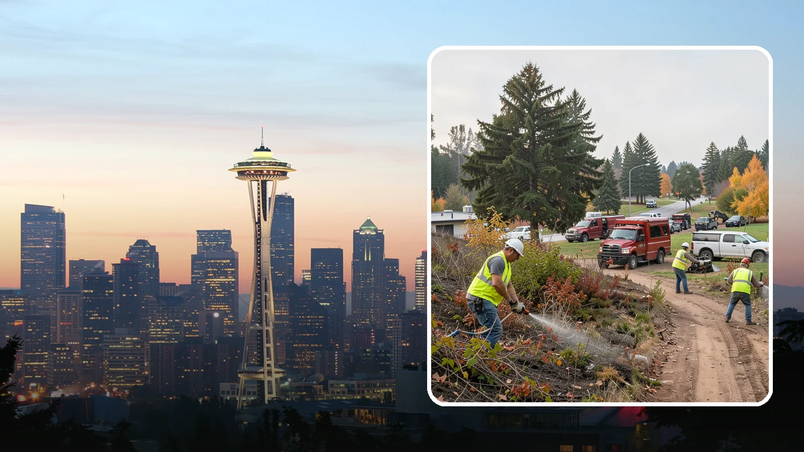 Municipal Vegetation Management in Seattle, King County, WA - We control brush, invasive growth, and encroaching vegetation across public rights-of-way, easements, and facility grounds for...