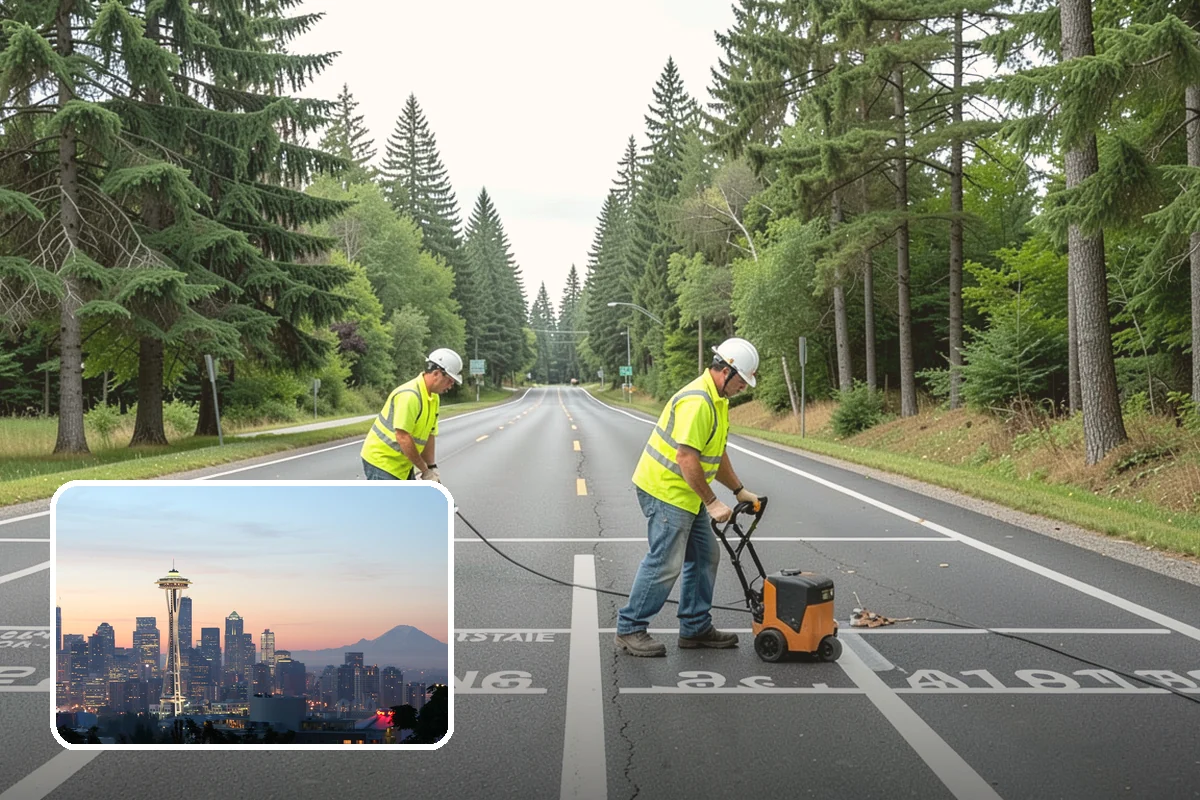 Municipal Vegetation Management in Seattle, King County, WA - Cleared sight lines and signage improve public safety and MUTCD compliance