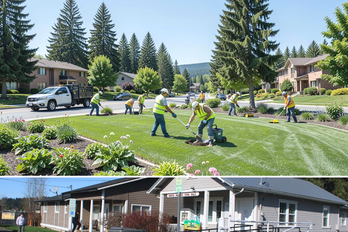 Municipal Vegetation Management in South Prairie, Pierce County, WA - Growing-season cycles from spring through early fall deliver the most durable control, with mechanical clearing available...