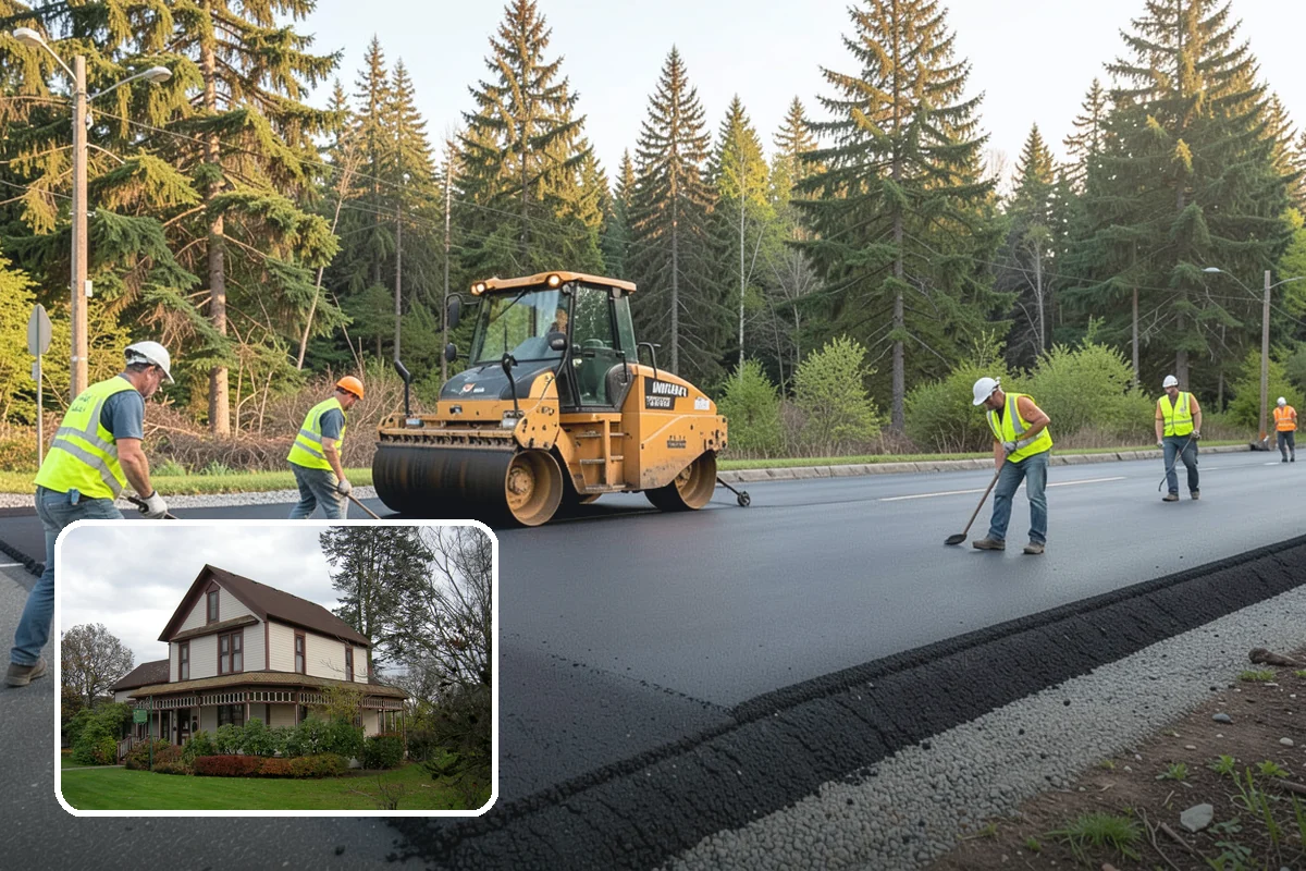Municipal Vegetation Management in Sumner, Pierce County, WA - Cleared sight lines and signage improve public safety and MUTCD compliance