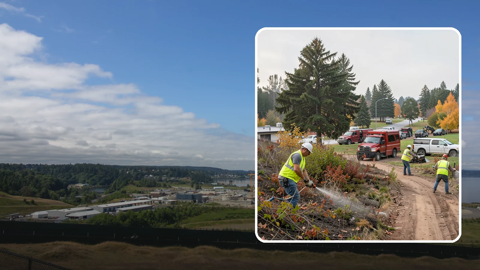 Municipal Vegetation Management in University Place, Pierce County, WA - We control brush, invasive growth, and encroaching vegetation across public rights-of-way, easements, and facility grounds for...