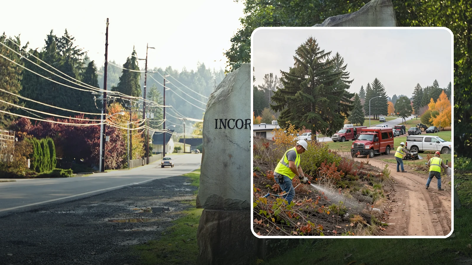 Municipal Vegetation Management in Wilkeson, Pierce County, WA - We control brush, invasive growth, and encroaching vegetation across public rights-of-way, easements, and facility grounds for...