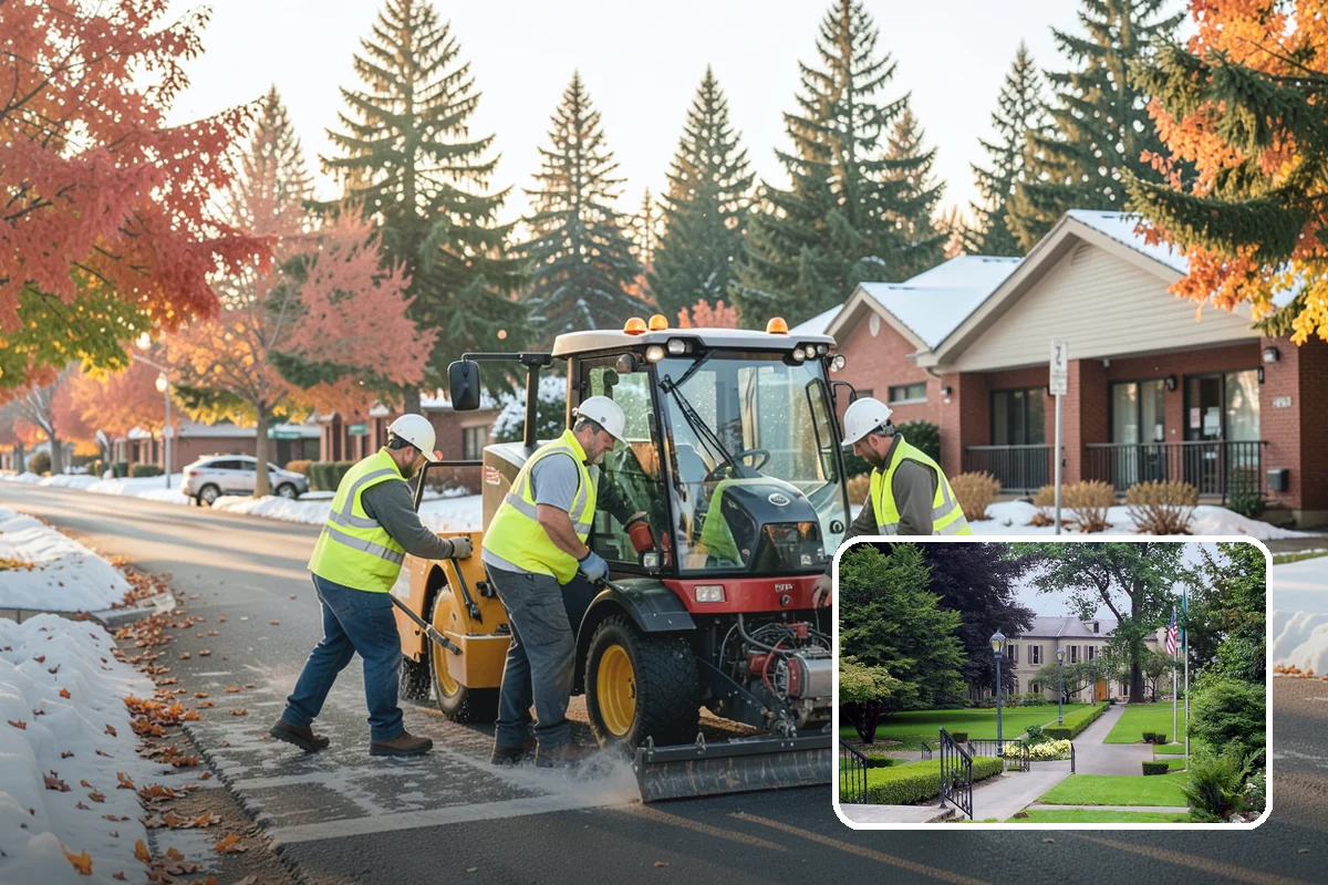 Municipal Vegetation Management in Woodinville, King County, WA - Cleared sight lines and signage improve public safety and MUTCD compliance