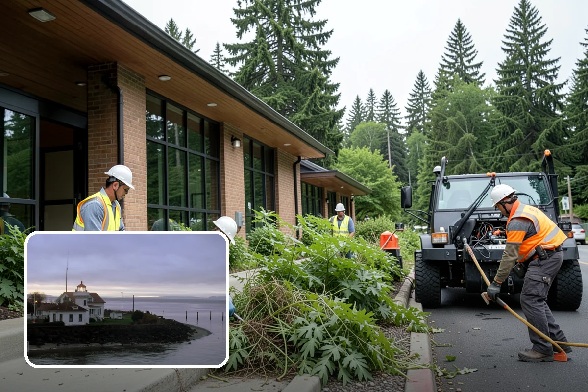 Municipal Weed Abatement in Mukilteo, Snohomish County, WA - Compliance clearing reduces code violations and fire risk