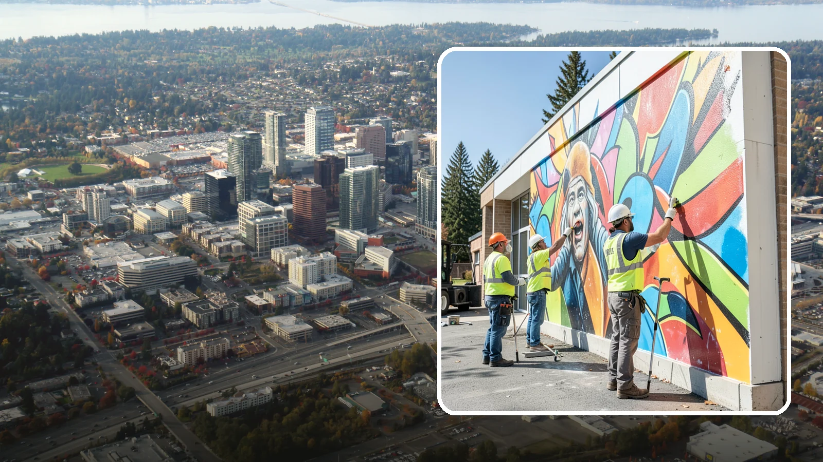 Mural Protection Coating in Bellevue, King County, WA - Clear anti-graffiti coatings that shield public murals while preserving the original artwork.