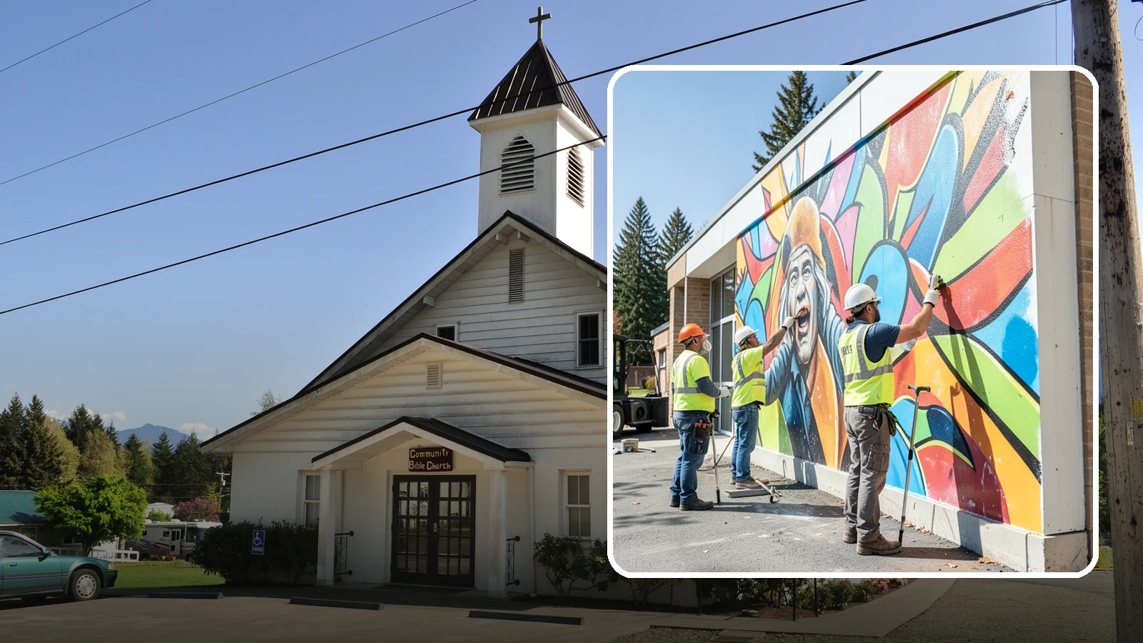 Mural Protection Coating in Concrete, Skagit County, WA - Clear anti-graffiti coatings that shield public murals while preserving the original artwork.