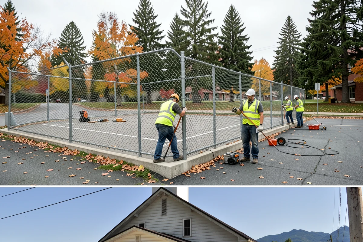 Mural Protection Coating in Concrete, Skagit County, WA - Application is scheduled for warm, dry summer windows when the coating can cure fully before autumn rains return.