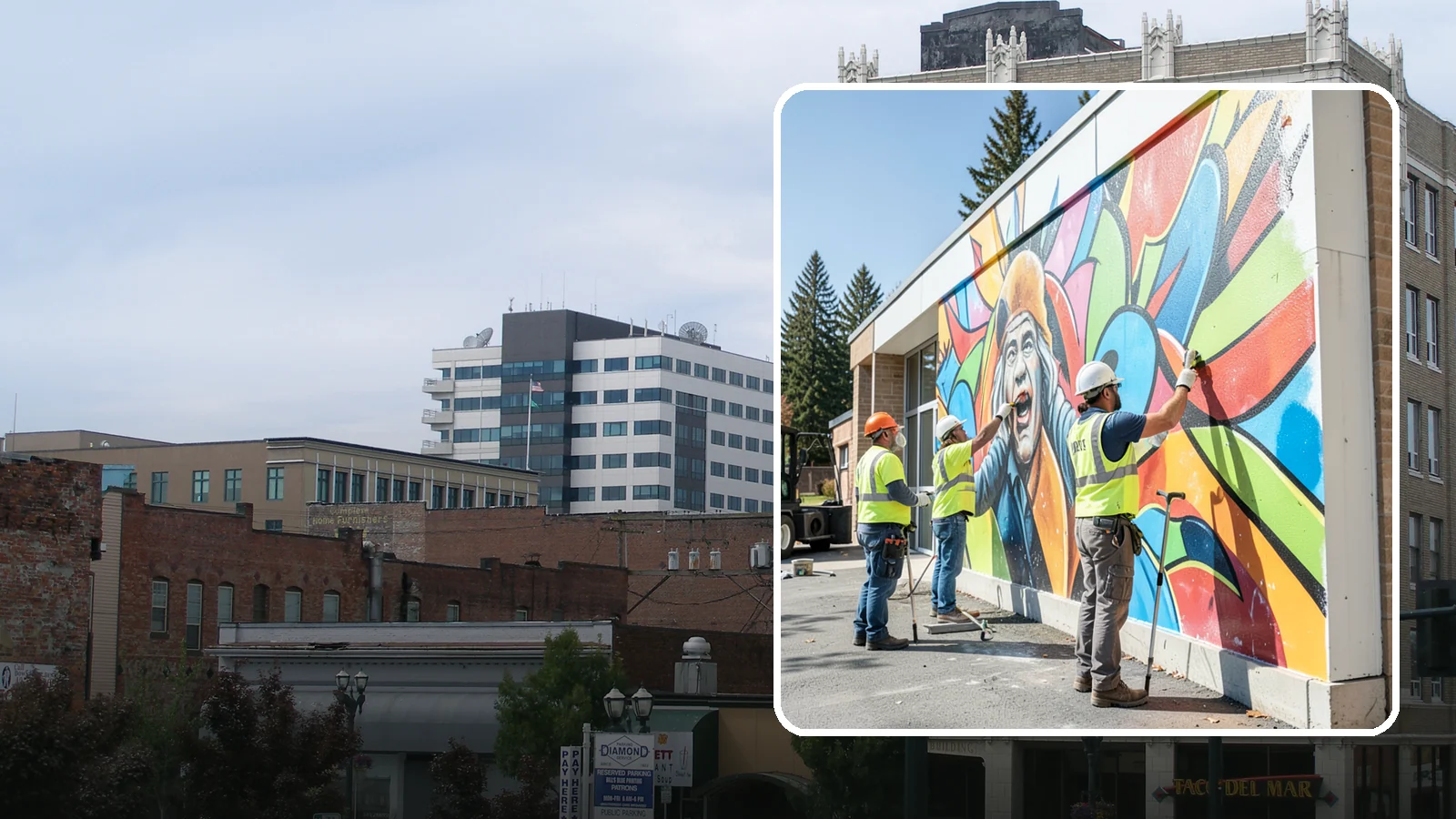 Mural Protection Coating in Everett, Snohomish County, WA - Clear anti-graffiti coatings that shield public murals while preserving the original artwork.
