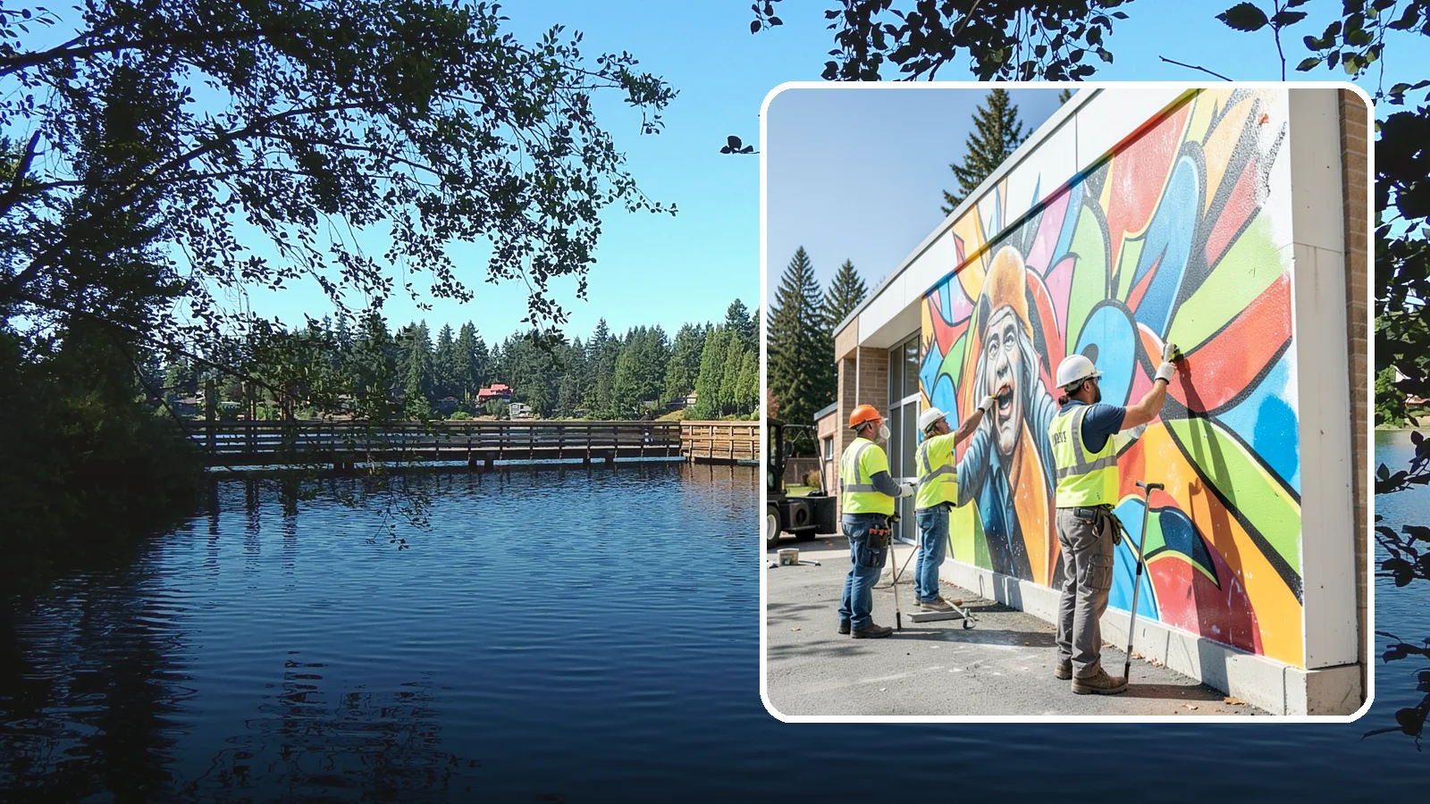 Mural Protection Coating in Federal Way, King County, WA - Clear anti-graffiti coatings that shield public murals while preserving the original artwork.