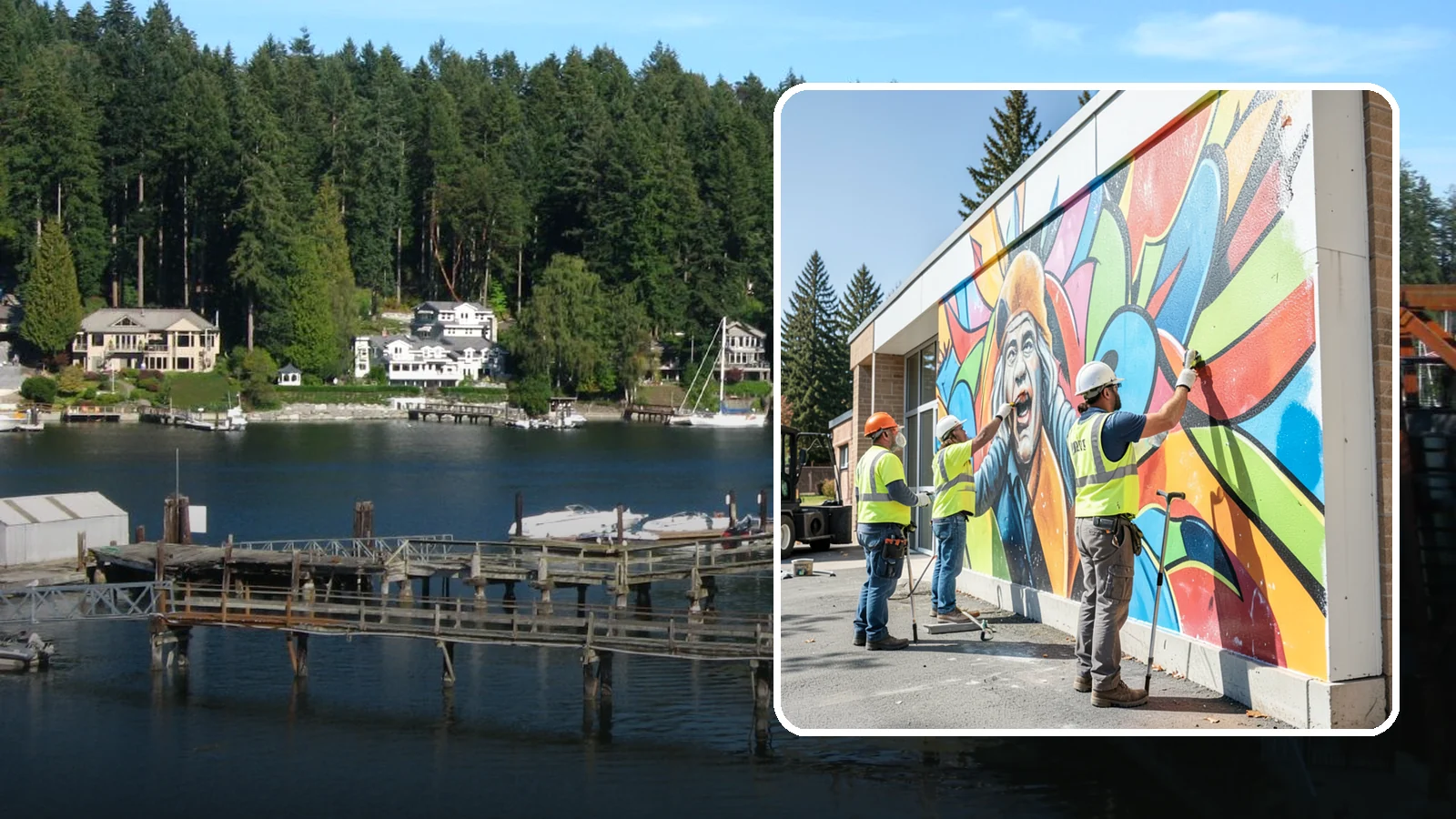 Mural Protection Coating in Gig Harbor, Pierce County, WA - Clear anti-graffiti coatings that shield public murals while preserving the original artwork.