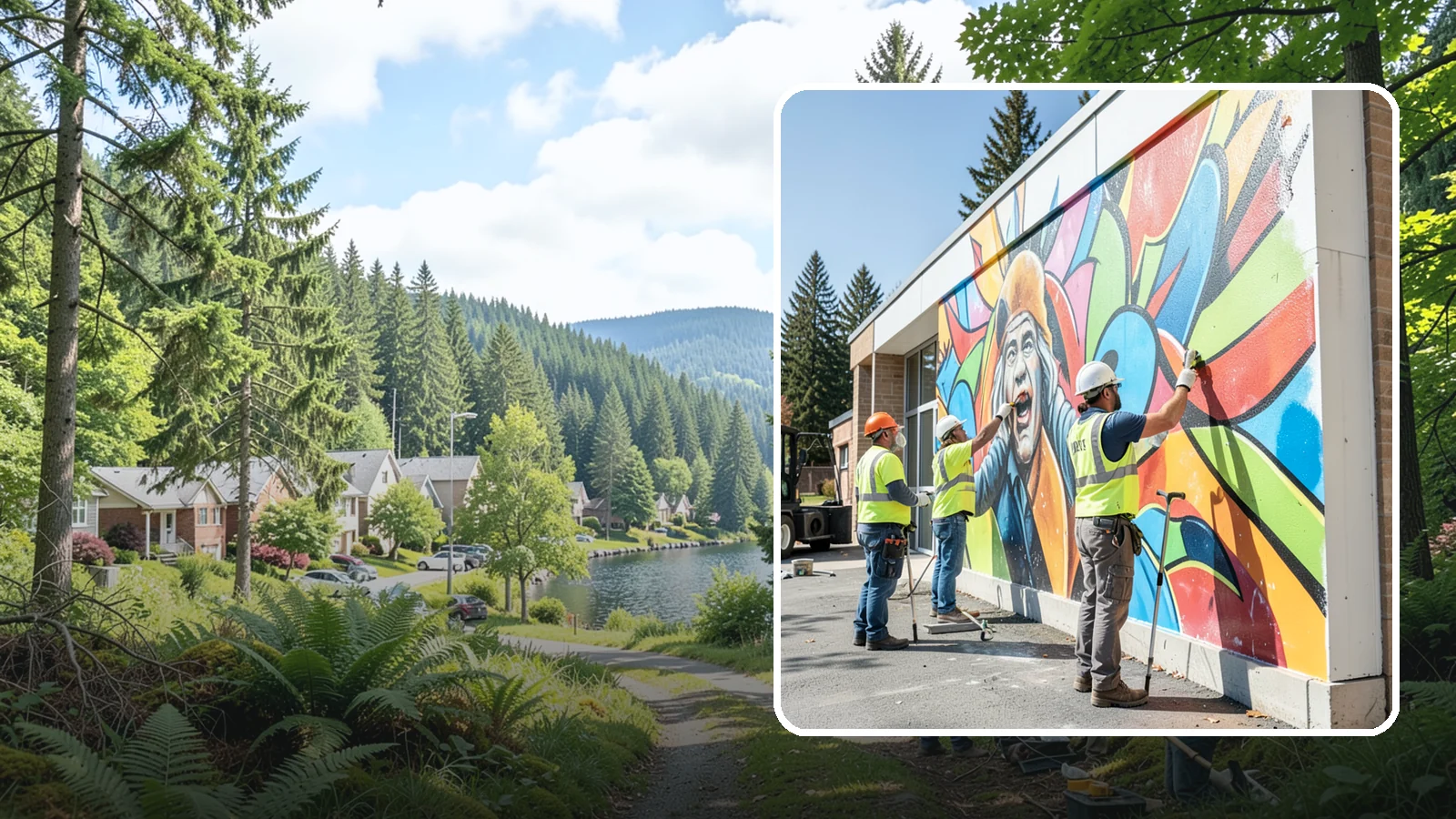Mural Protection Coating in Lake Forest Park, King County, WA - Clear anti-graffiti coatings that shield public murals while preserving the original artwork.