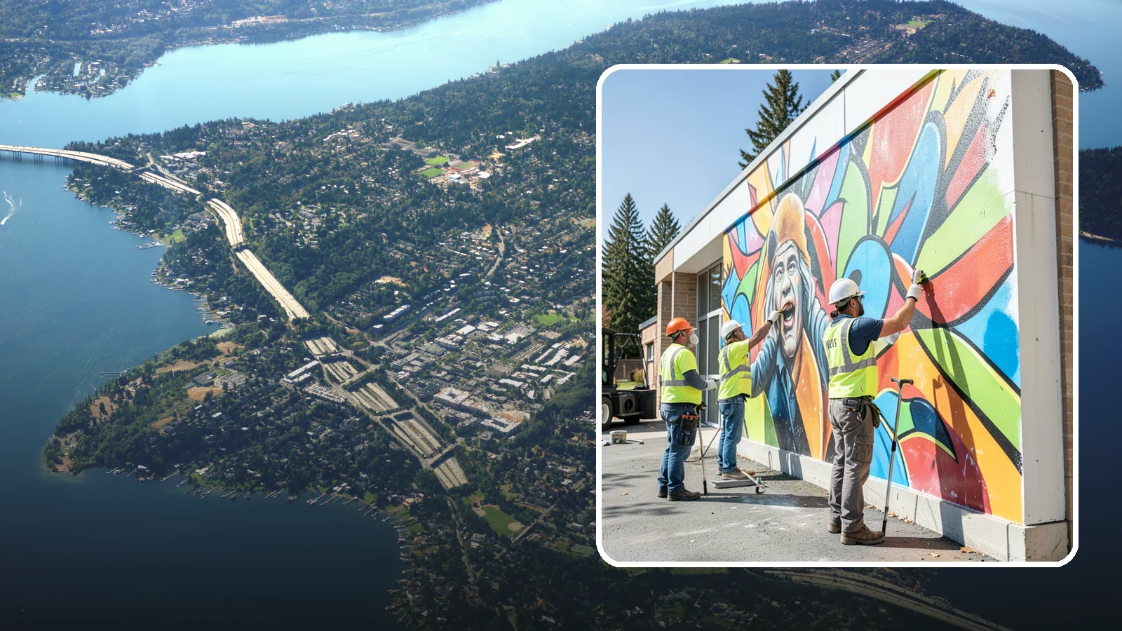 Mural Protection Coating in Mercer Island, King County, WA - Clear anti-graffiti coatings that shield public murals while preserving the original artwork.