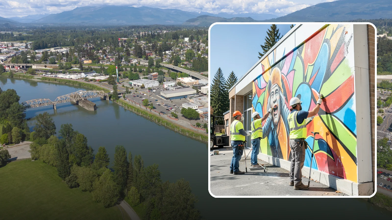 Mural Protection Coating in Mount Vernon, Skagit County, WA - Clear anti-graffiti coatings that shield public murals while preserving the original artwork.