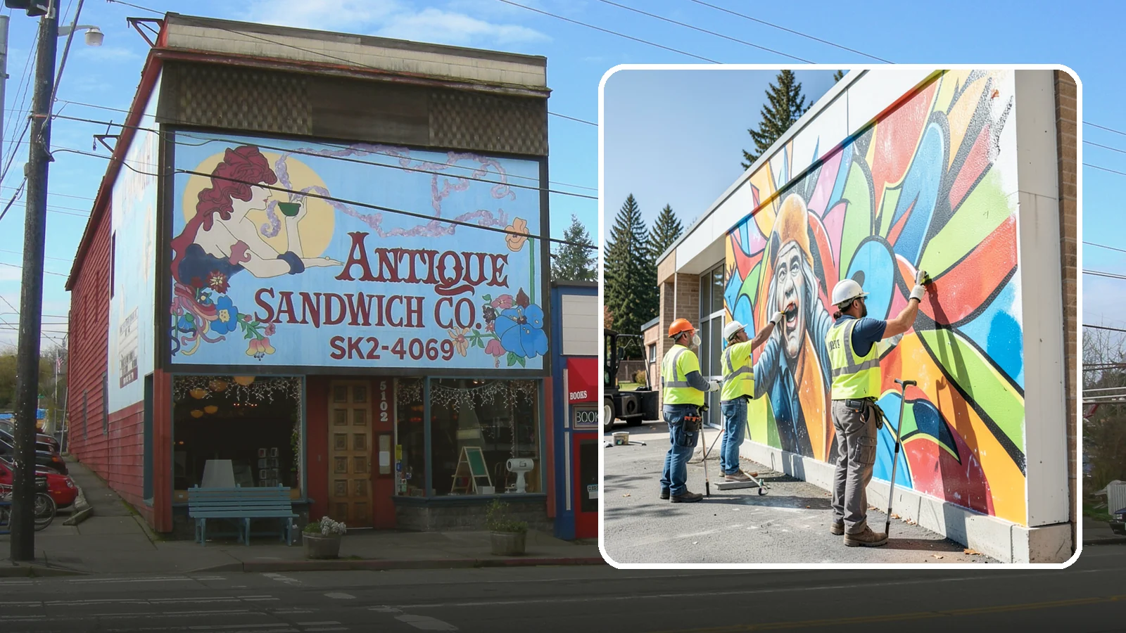Mural Protection Coating in Ruston, Pierce County, WA - Clear anti-graffiti coatings that shield public murals while preserving the original artwork.