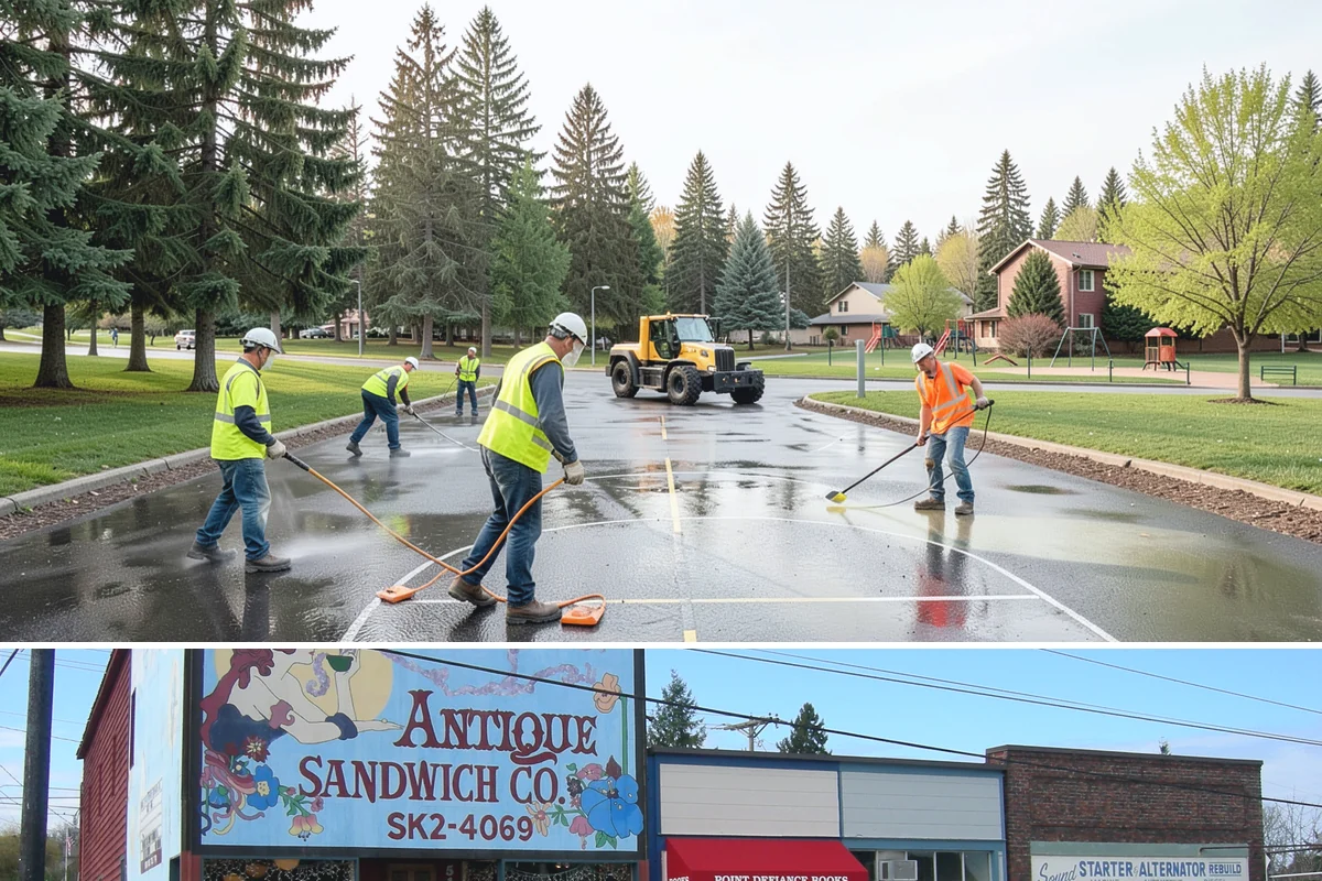 Mural Protection Coating in Ruston, Pierce County, WA - Application is scheduled for warm, dry summer windows when the coating can cure fully before autumn rains return.